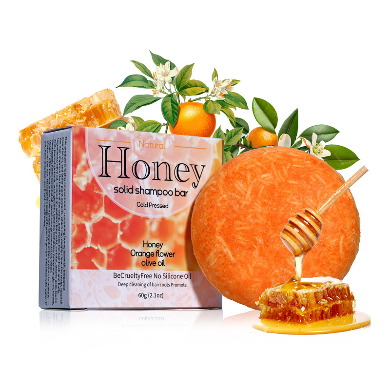Beauty Cosmetics Skin Care Exfoliating and Whitening Natural Honey Solid Shampoo Soap