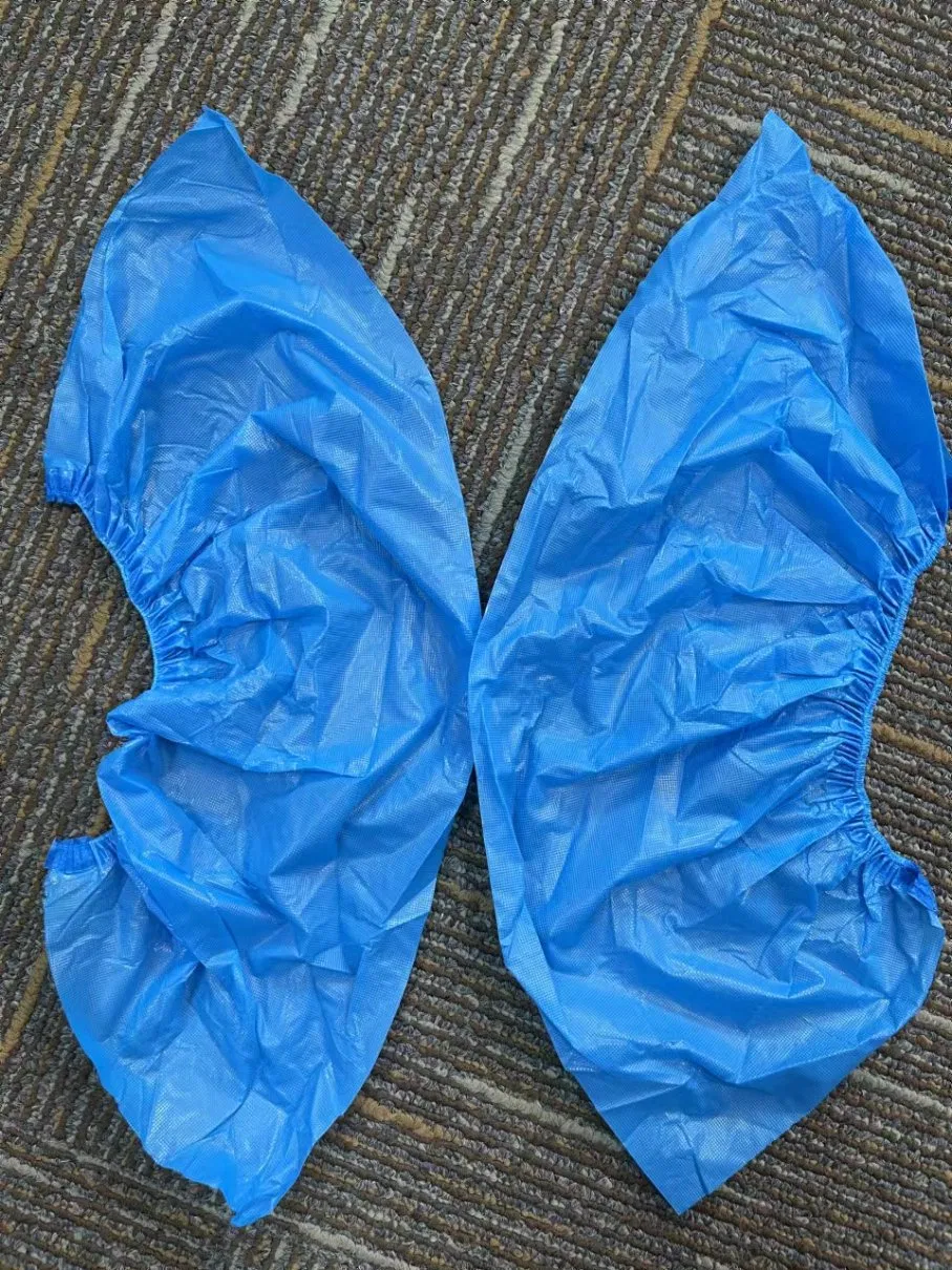 Disposable Anti Slip Waterproof CPE/PE Shoe Cover for Laboratory