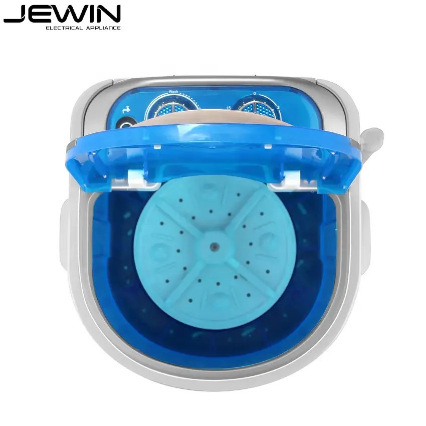 Single Tub Mini Washing Machine 3kg Portable Semi-Automatic with Basket
