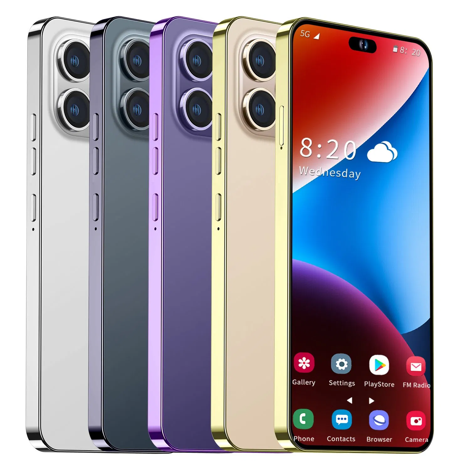 Wholesale I14PRO Max OEM ODM 4G Mobile Smart Phone, Ready in Stock