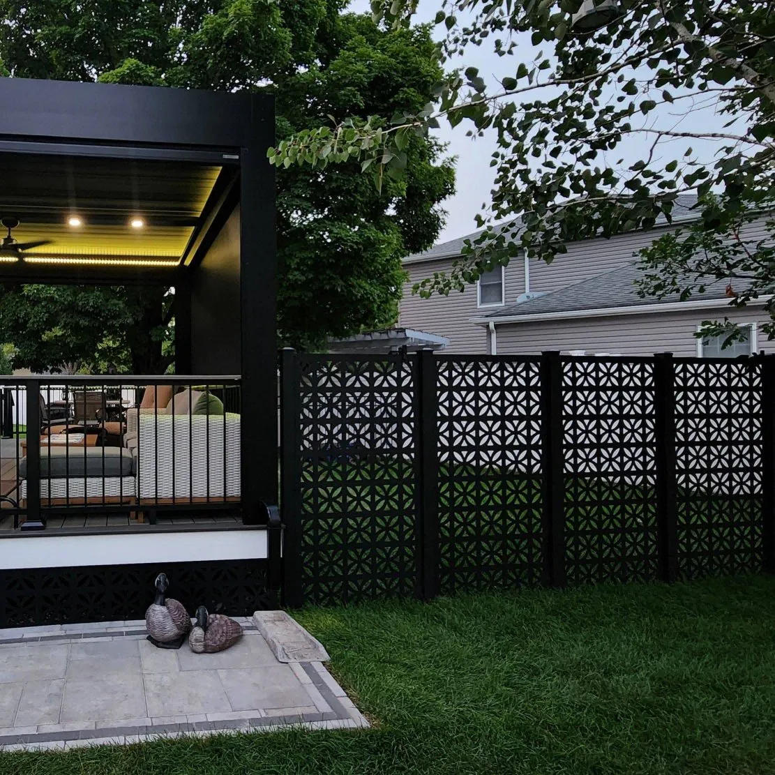 Panel Aluminium Pool Fence Property Exterior Privacy Laser Cut Metal Aluminum Factory Price Outdoor Aluminum Alloy Garden Fence