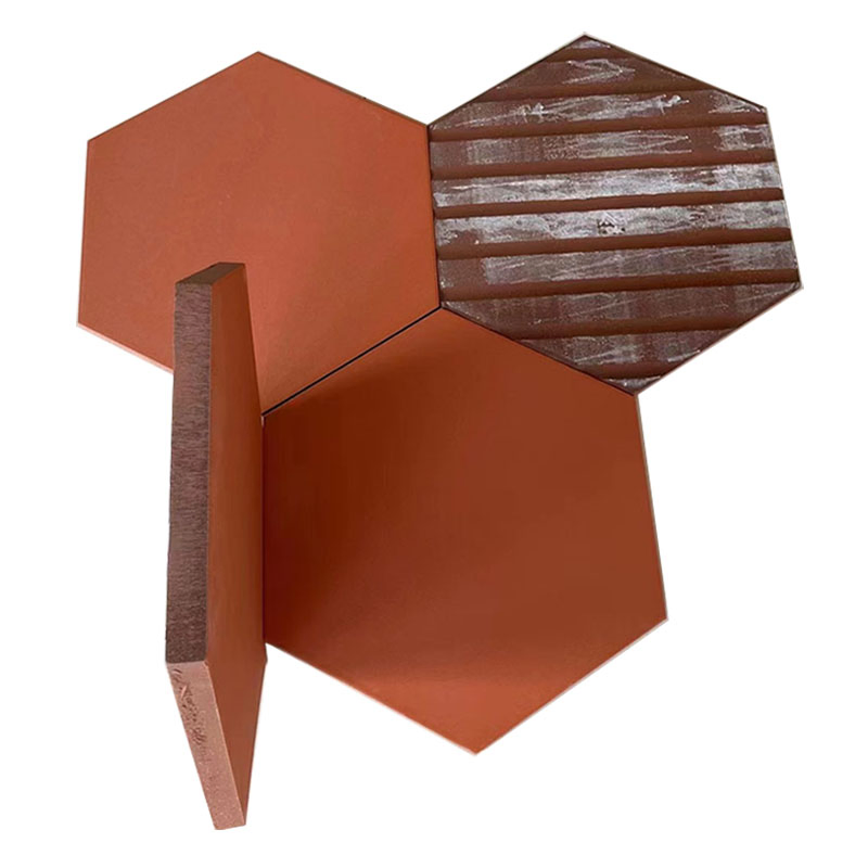 Rustic Outdoor Anti Slippery Red Clay Tile Matte Floor Terracotta Tiles Flooring