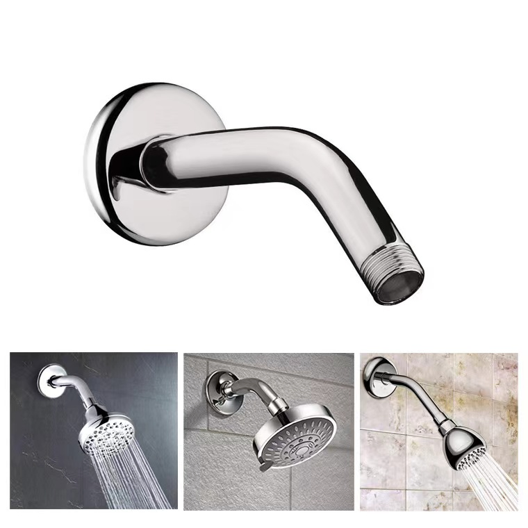 Premium Chrome Adjustable Shower Head with Durable ABS Mount