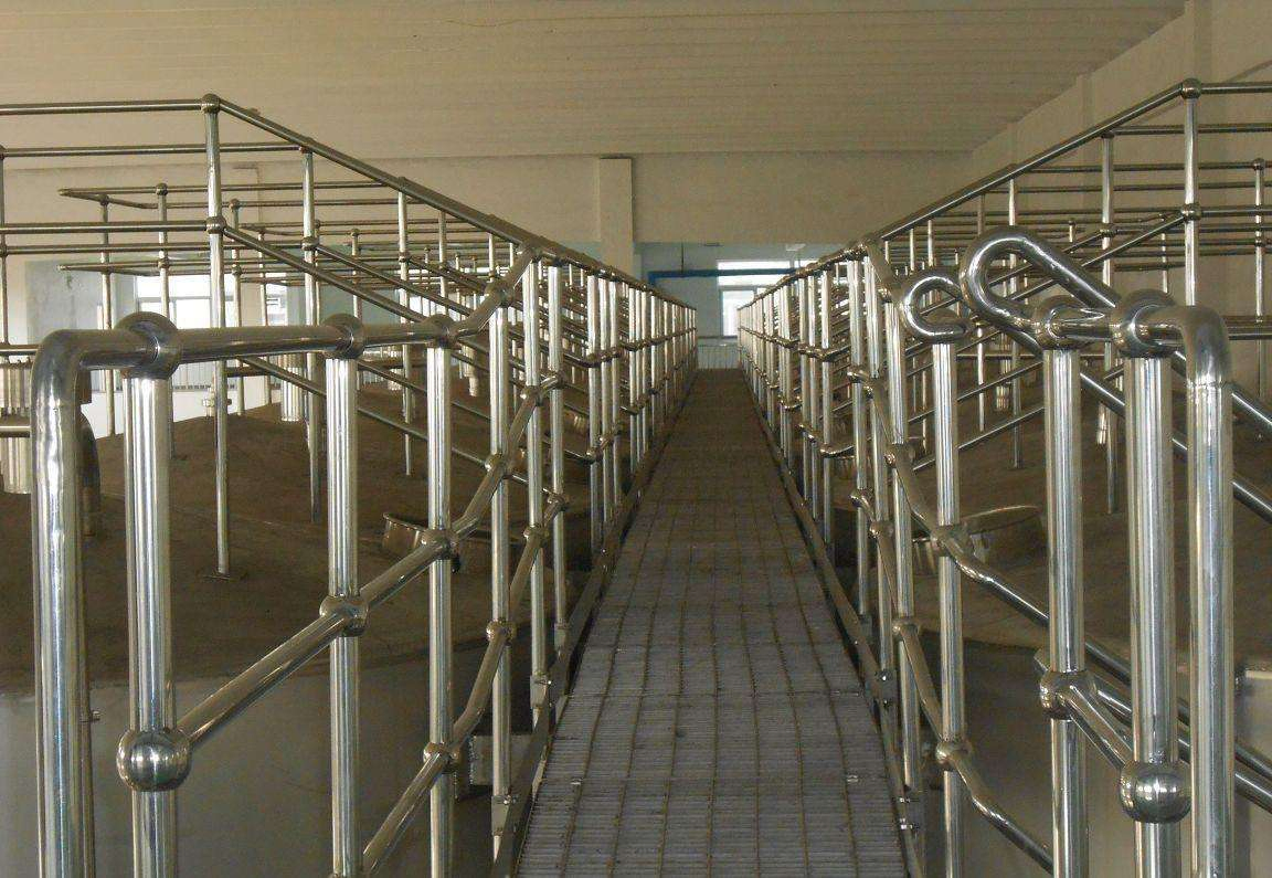 Walkway Platform and Sewage Plant Safety Guardrail Aluminum Ball Joint Stanchion Handrail