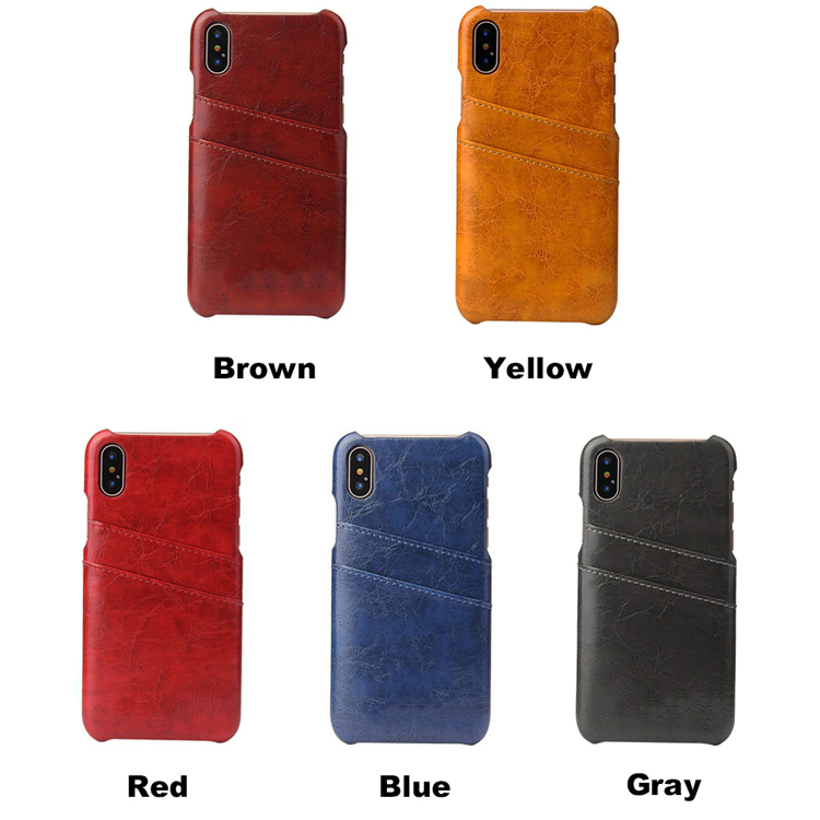 Чехол для iPhone X из кожи PU с держателем карт