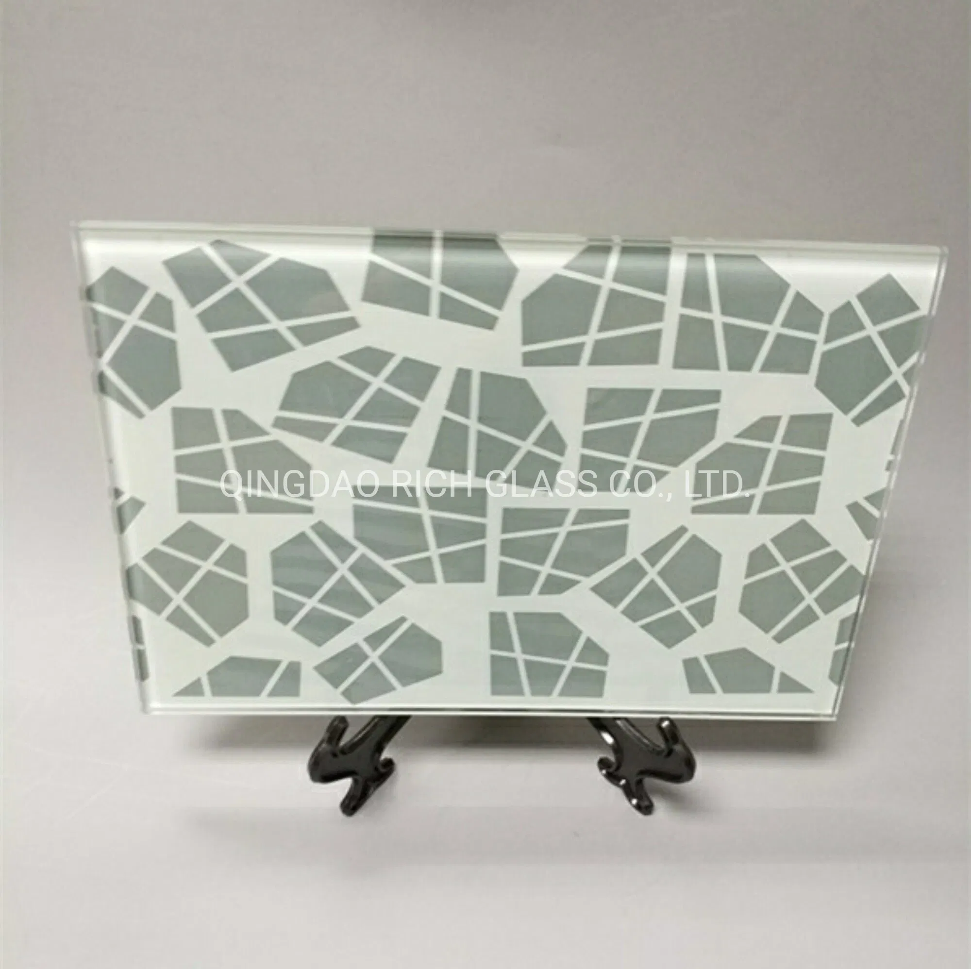 Custom Color Back Painted Silk Screen Printing Glass for Furniture and Office Partition