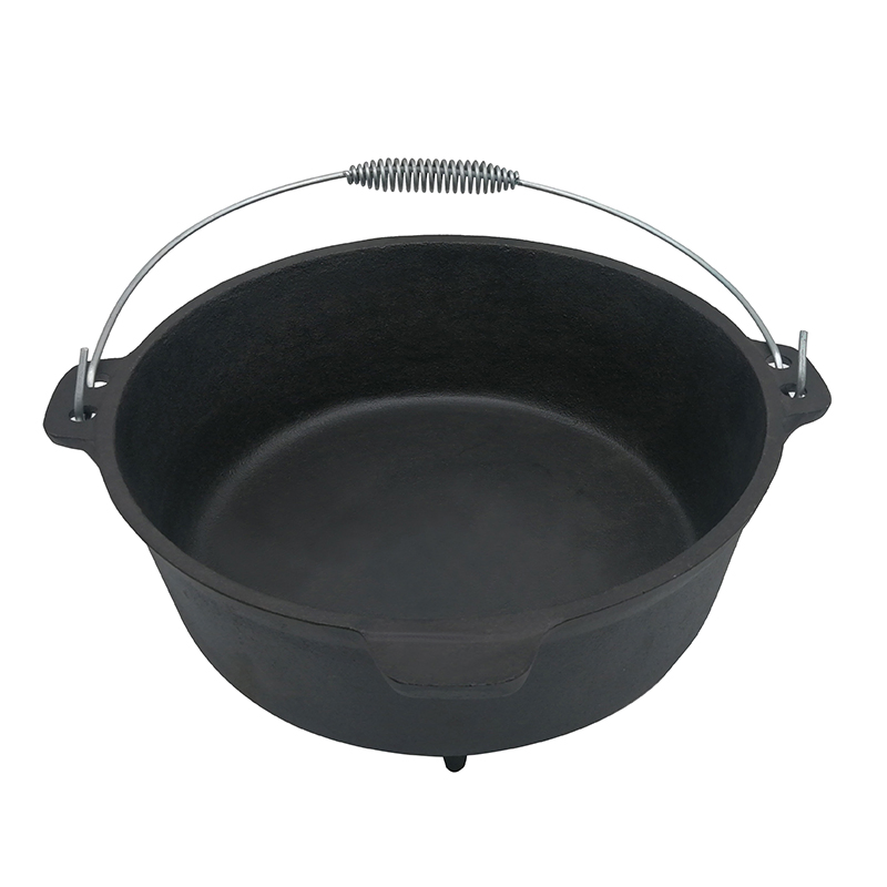 Чугунная жаровня Suoze 8qt с крышкой и подъемником