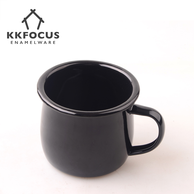 Enamel Mug for Gift Customer 6/7/8/9cm Coffee Cup 250ml 350ml 450ml Enamel Mug