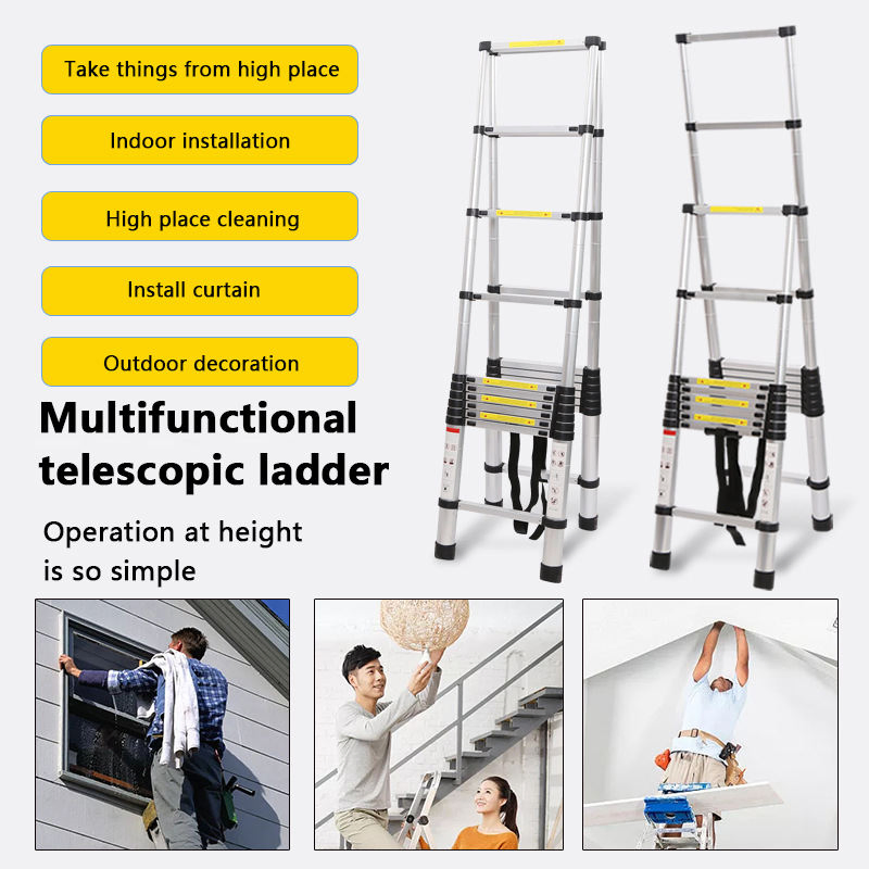 High -Quality Aluminum Telescopic Ladder Skate Pedal Wangyuan Mirror Ladder