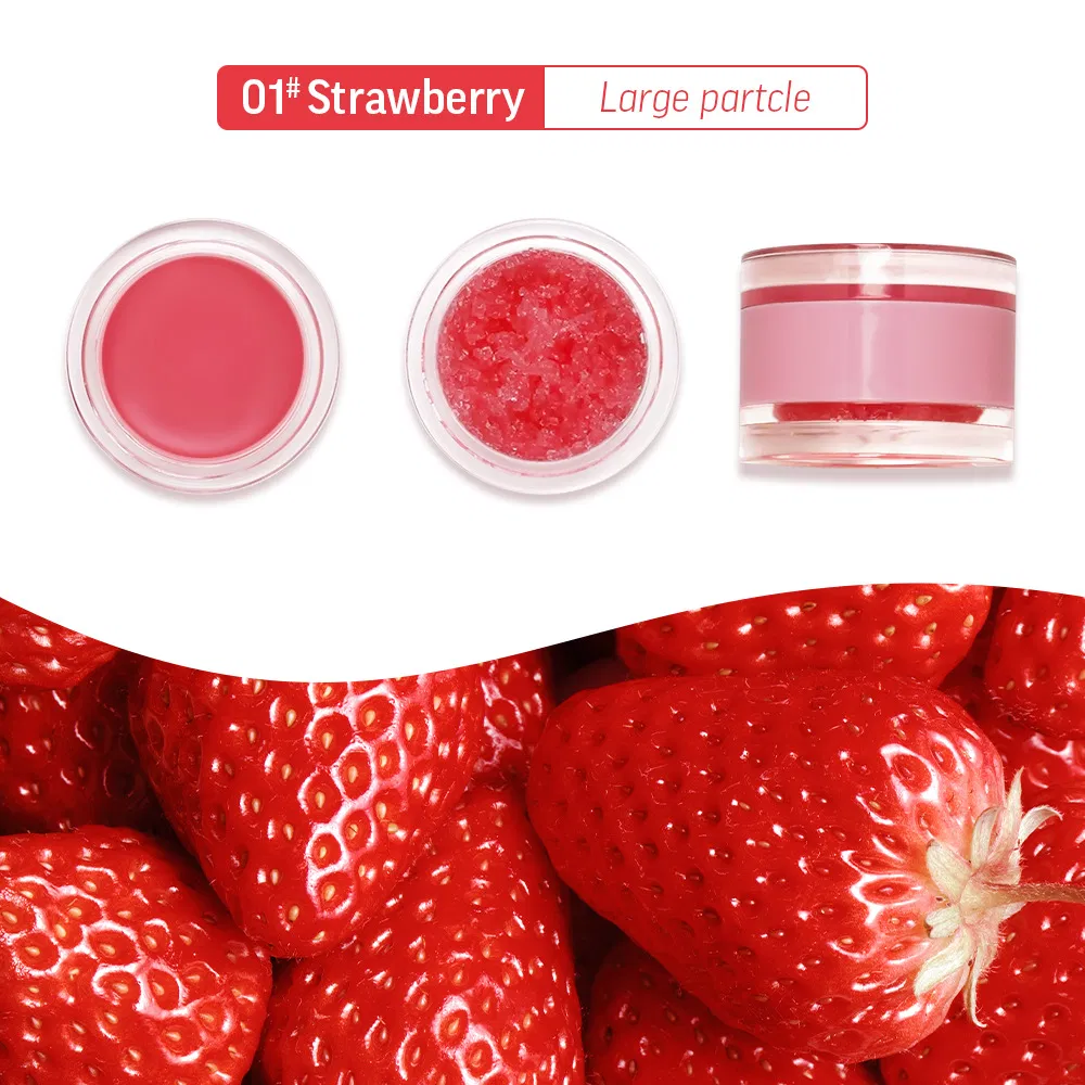 OEM Double Layer Jelly Lip Mask Autumn and Winter Lip Care Scrub 2 in 1 Set Lip Balm