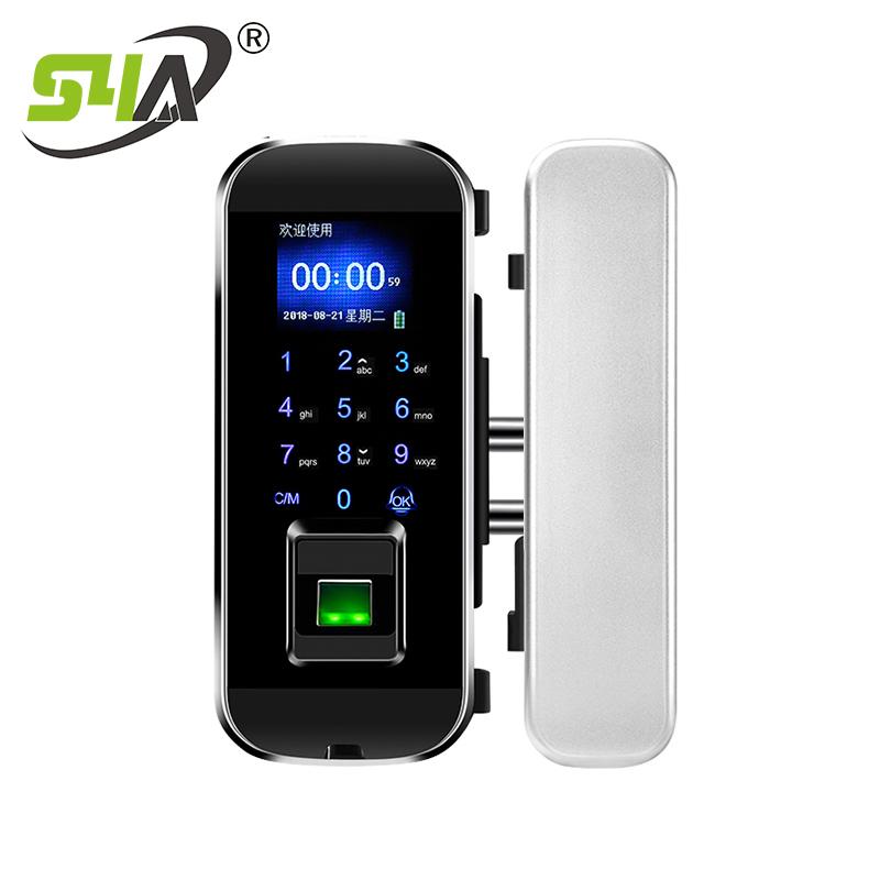 Smart Biometric Digital Fingerprint Door Lock for Glass Can Smartphone Control Unlock