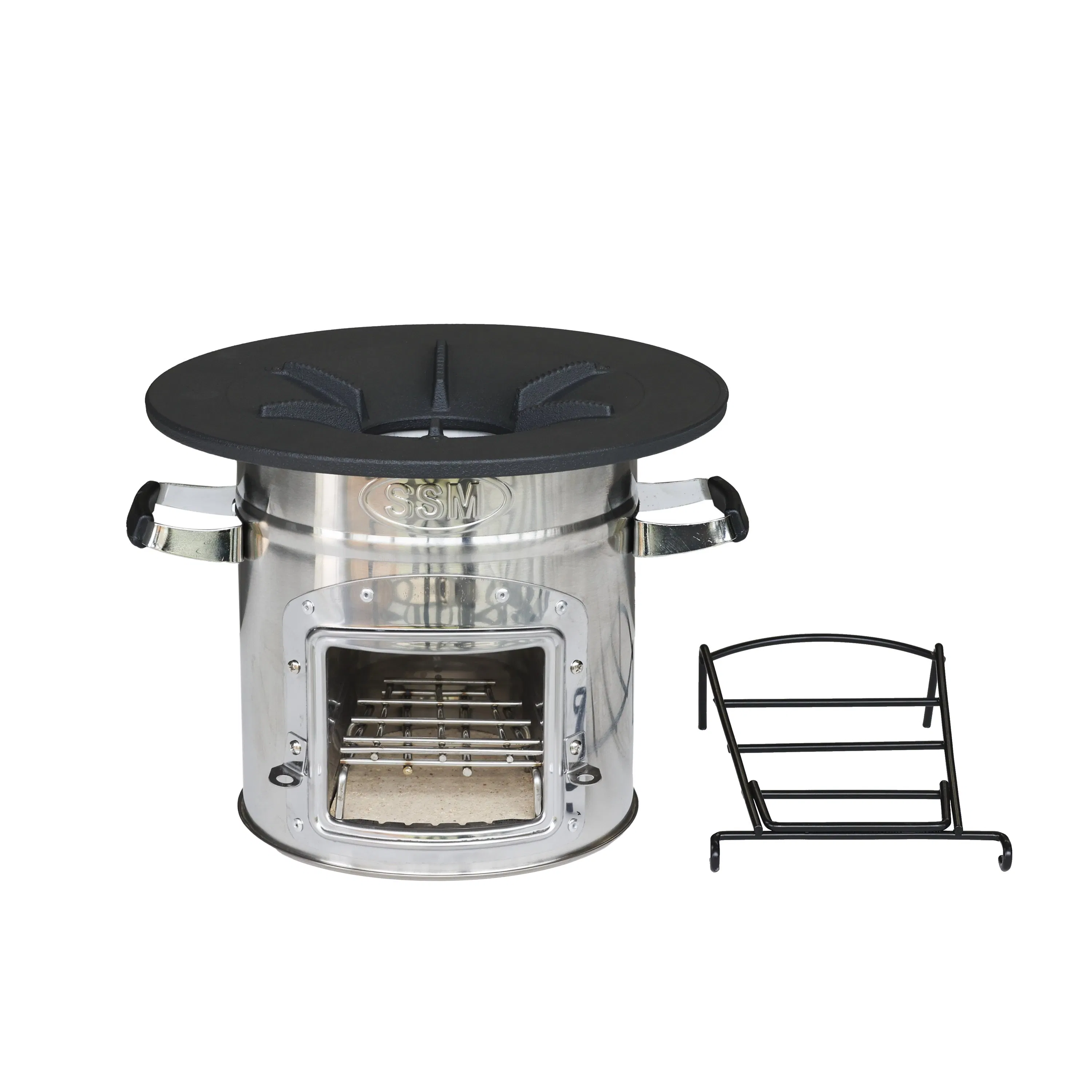 High Performance Stainless Steel Wood Fuel Saving Stove for Cooking