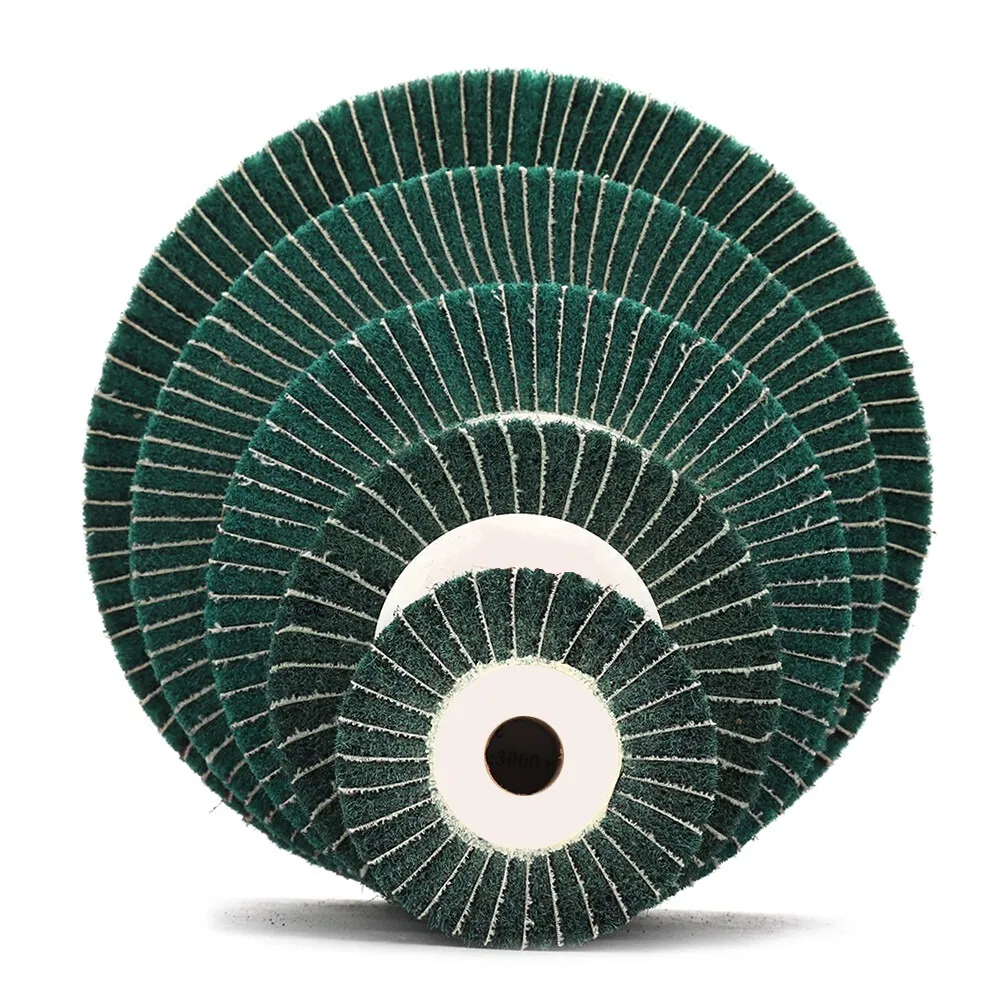 Scouring Pad Nylon Fiber Wheel Polishing Wheels for Stainless Steel Aluminum