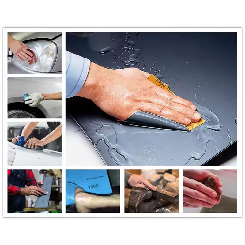 Водостойкая наждачная бумага из черного карбида кремния