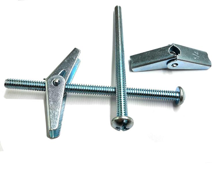 Wing Toggle Anchor Bolt 3/8 X 3" Round Mushroom Head Drywall