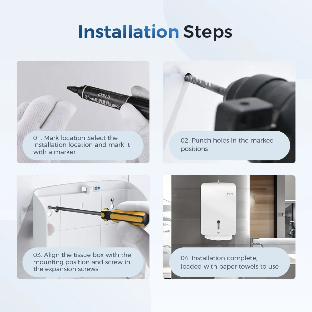 Настенный диспенсер для бумажных полотенец Svavo