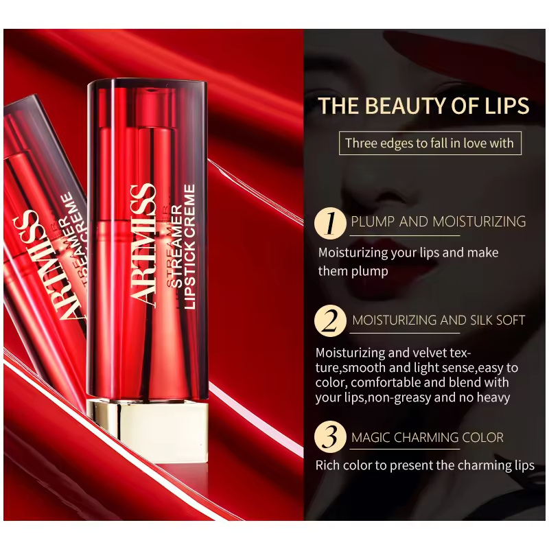 Make Your Own Makeup Cosmetic Golden Tube Lipstick Private Label Lip Balm Matte Lipstick