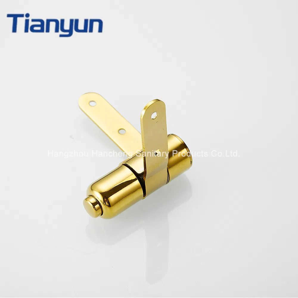 OEM Sleek Metal Toilet Seat Hinge Zinc Alloy Soft Close Hinge with Gold Polished
