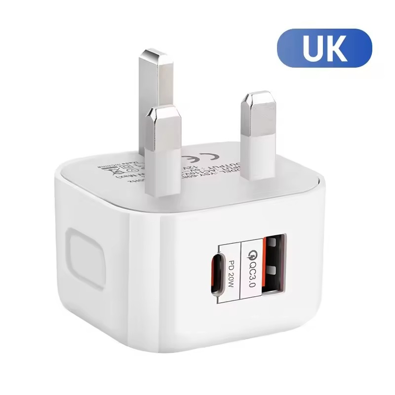 Быстрое зарядное устройство 20W PD QC3.0 для iPhone