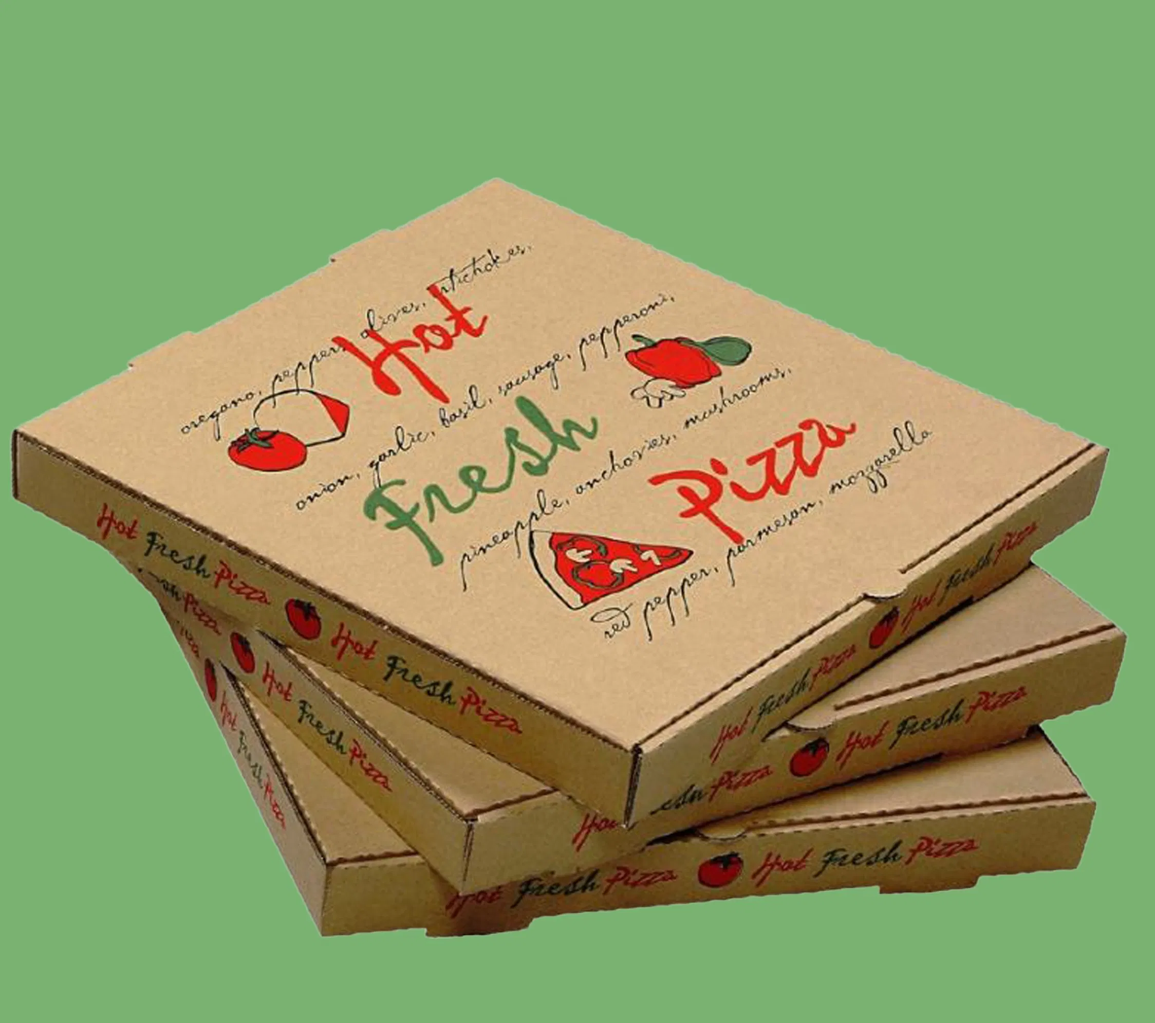 Биоразлагаемая пицца-бокс одноразовая упаковка