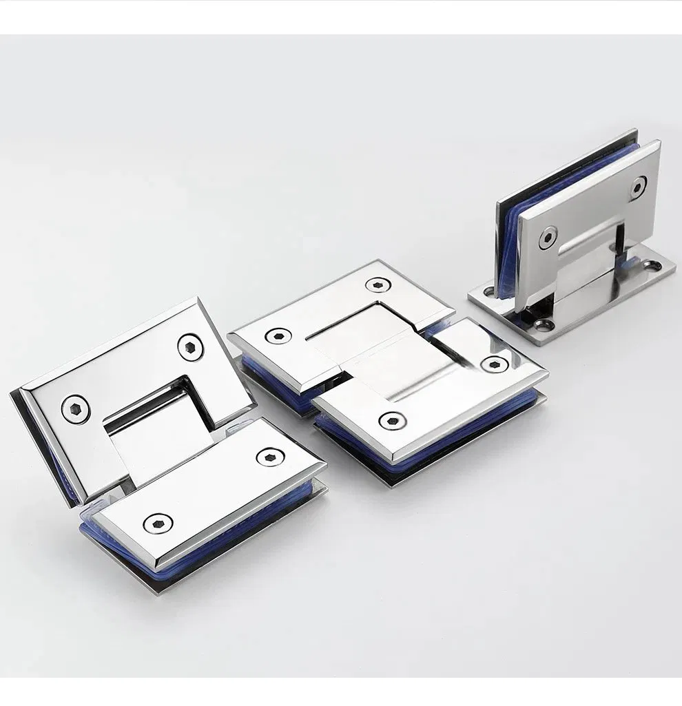 Stainless Steel Door Hinge for Shower Room Door Glass to Glass 180 Degree Manufacturer