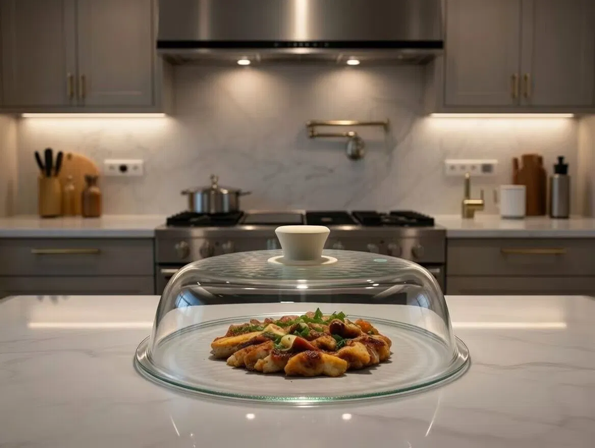 Microwave Kitchenware Splatter Glass Lid to to Keep Food Clean and Tidy