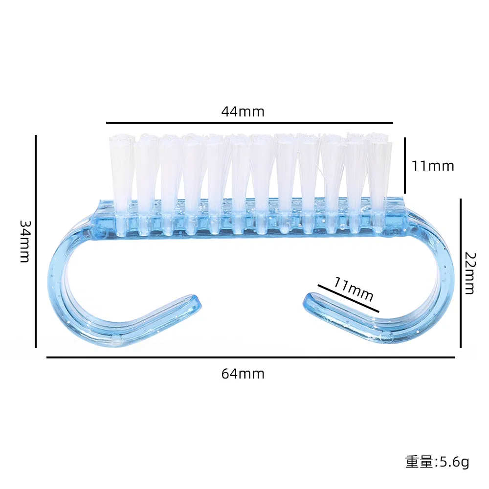 Wholesale Manicure Plastic Nail Brush for Cleaning Finger Mini Nail Dust Brush