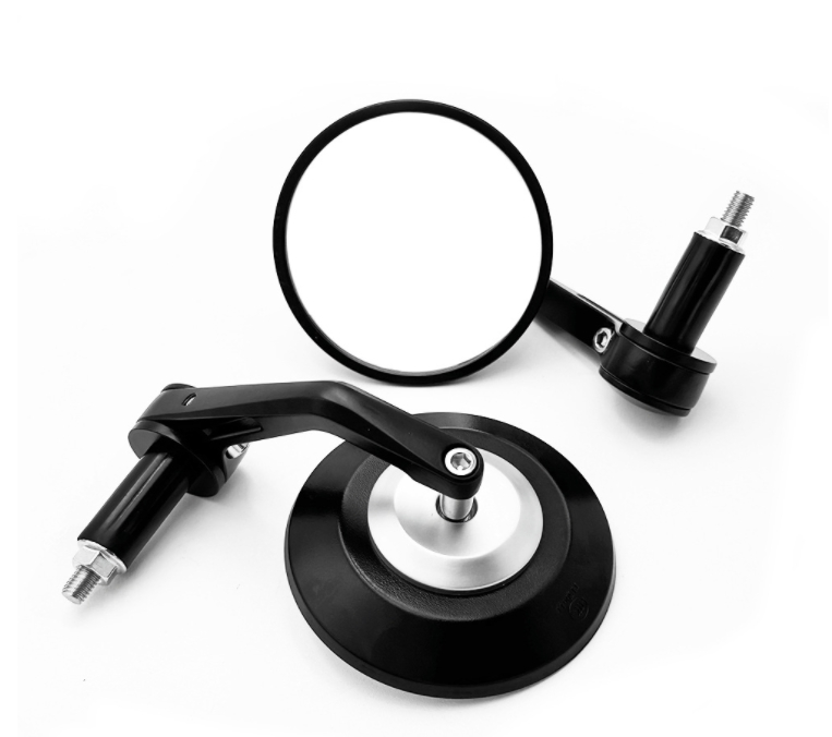 Зеркало мотоциклетное на руль, круглое, ECE, 13/18 мм