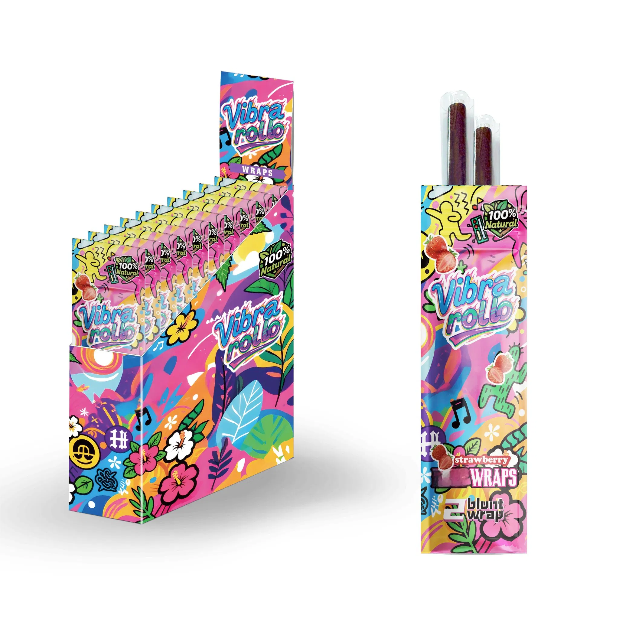 Bulk Order Tobacco Papers Chocolate Flavor Rolled Blunt Wraps