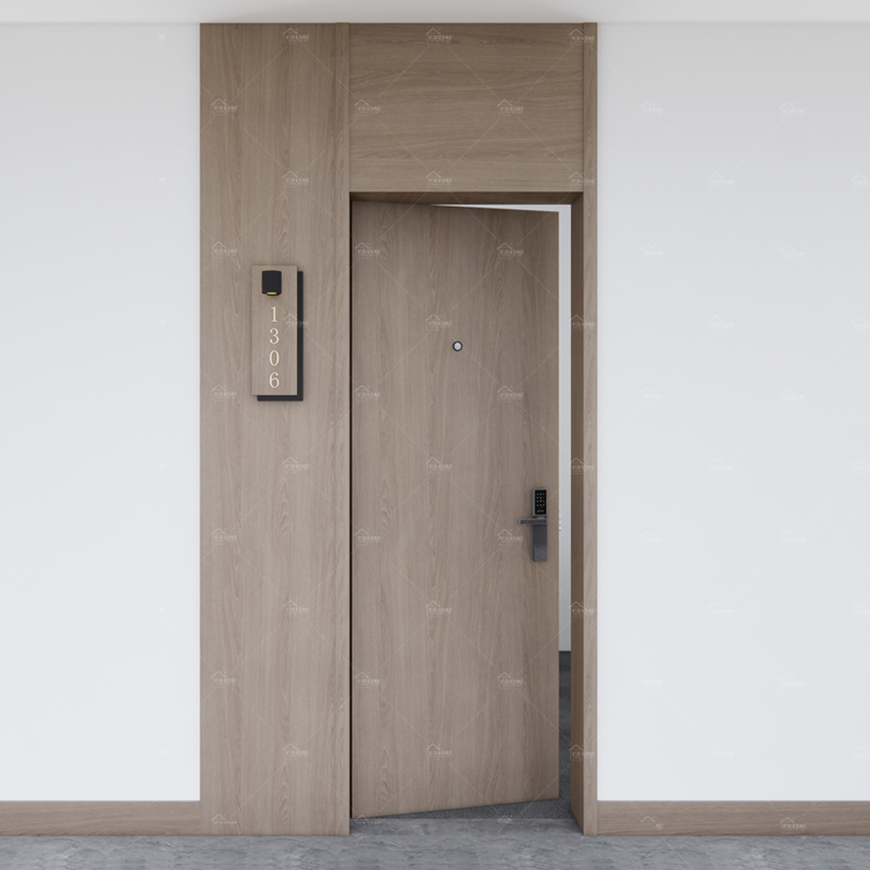 England Standard UK Black Hotel Fire Rated Timber Door BS Certified Fd30 Fd60 Internal Fire Resistant Door for Sale