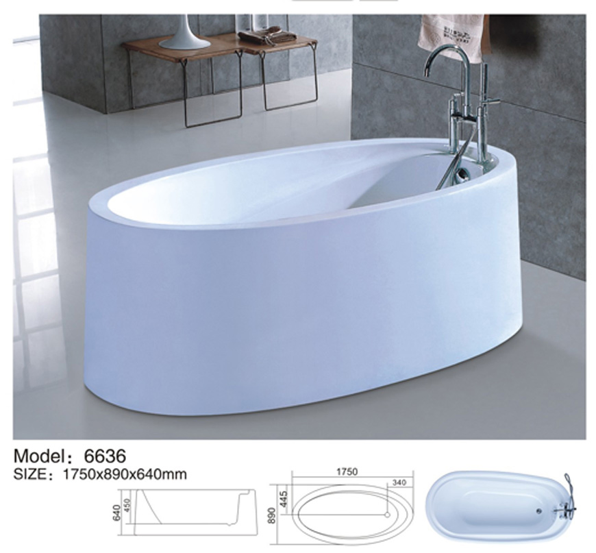 Акриловая портативная ванна Model 6611 для взрослых