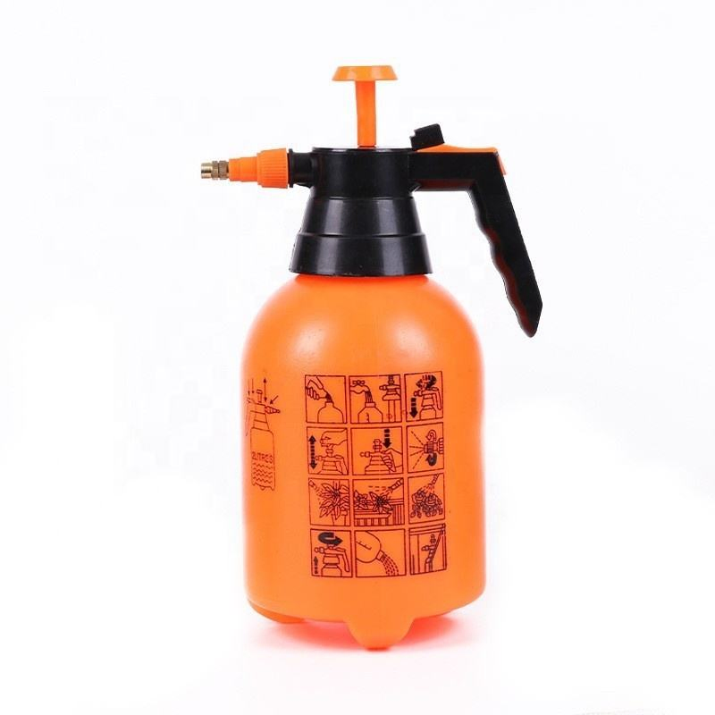 2 Liter Hand Pressure Garden Pump Sprayer 0.5 Gal Adjustable Lawn Mister for Sprinkling Weeds