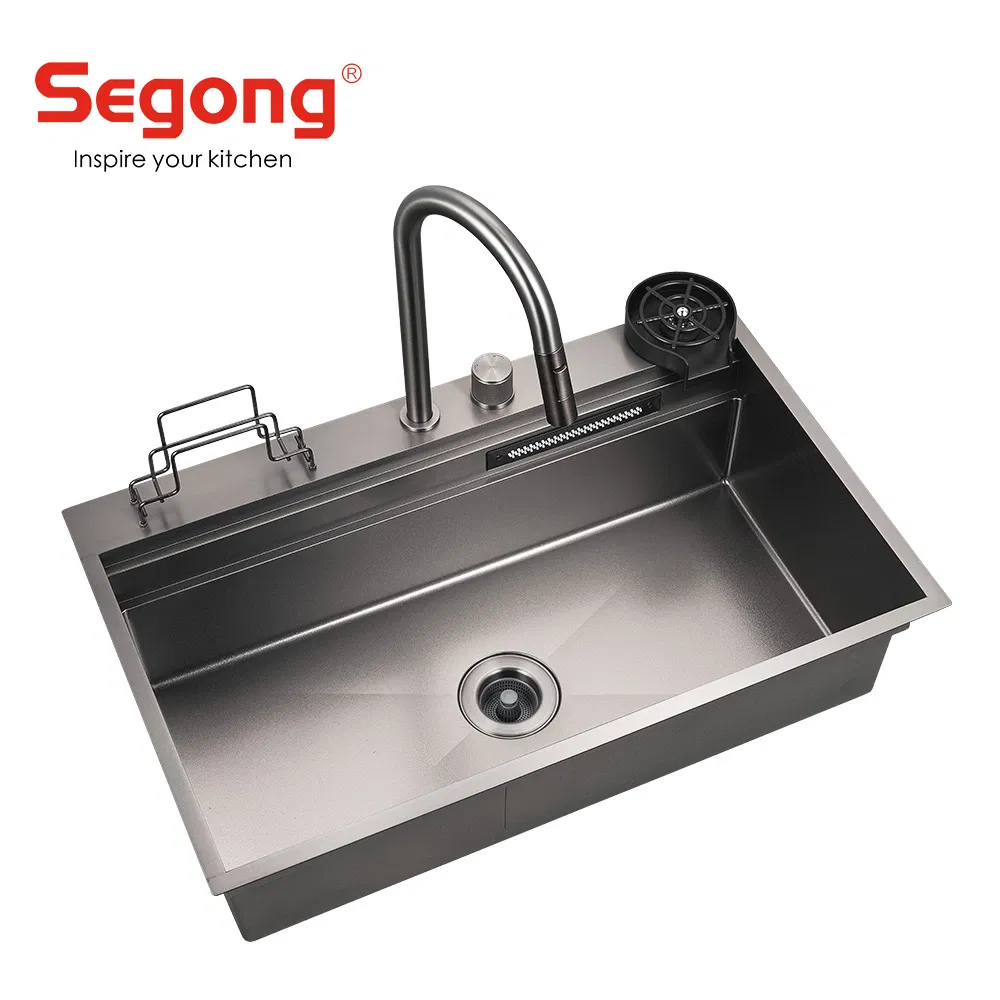 Professional Manufacture SS304 Stainless Steel Handmade Kitchen Sink