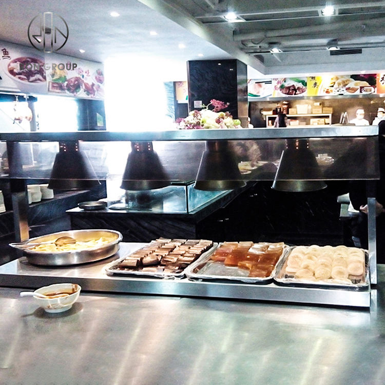 Kitchen Restaurant Hanging Retractable Cafeteria Buffet Food Warmer Heating Lamp
