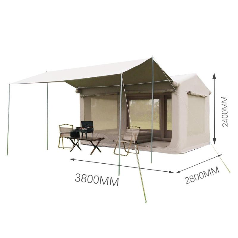 Luxury Oxford Portable Windproof Air Tents Easy Build Oxford Family Camping Tent Outdoor UV Resistant Waterproof Inflatable Tent