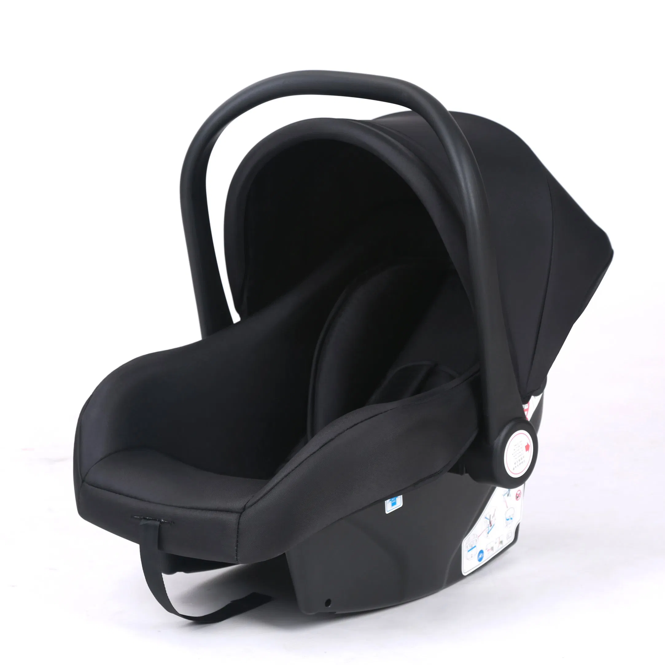 Linen Fabric Large Canopy New Born Baby Infant Car Seat with R44 Certificate