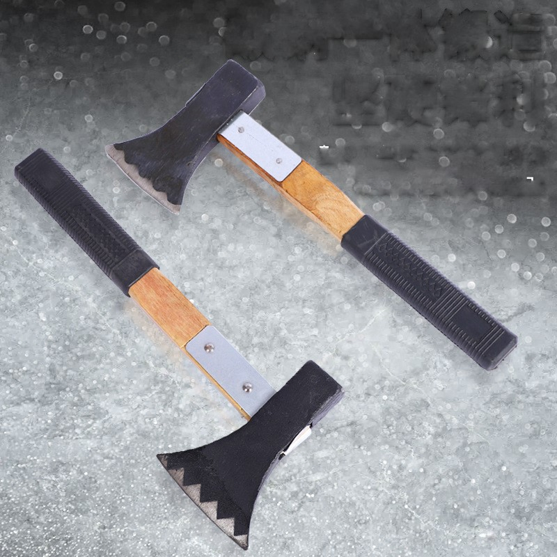 Big Fiberglass Handle Camping Axe Hand Tool 1000g Survival Axe