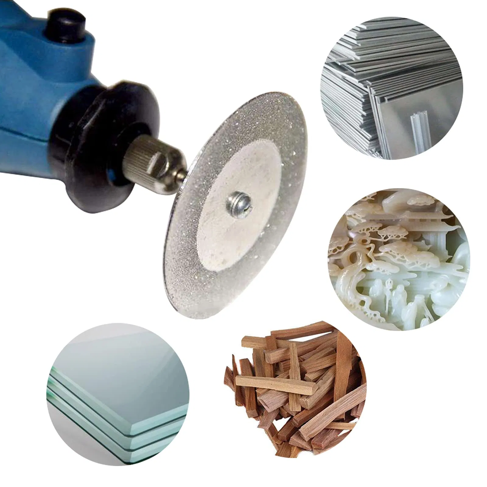 Diamond Cutting Abrasive Wheel Cut off Discs 10PCS with 2PCS Mandrel