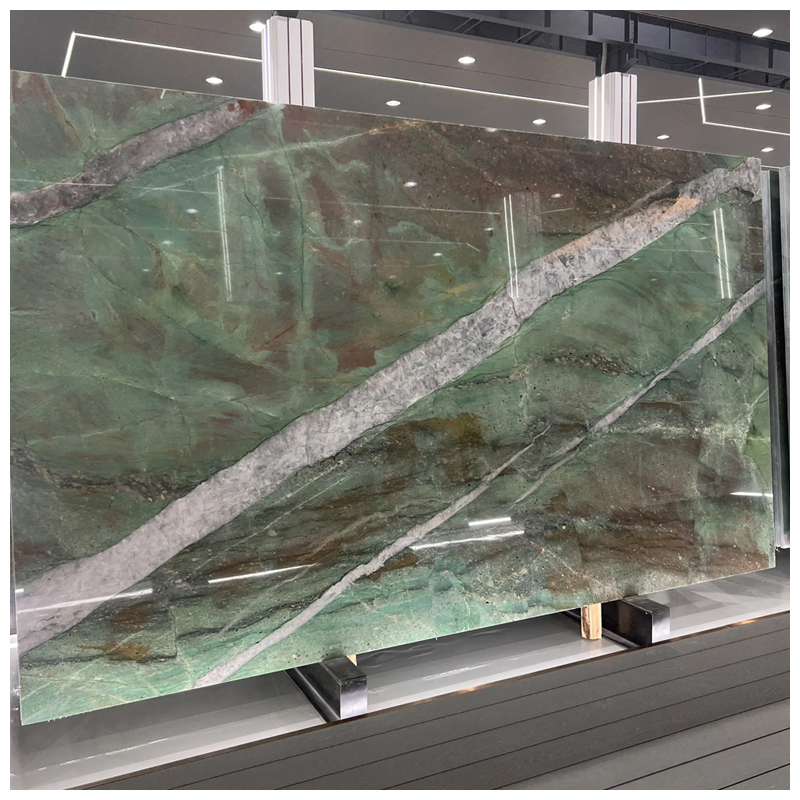 Green Patagonia Polished Quartzite Slabs for Countertops and Tables