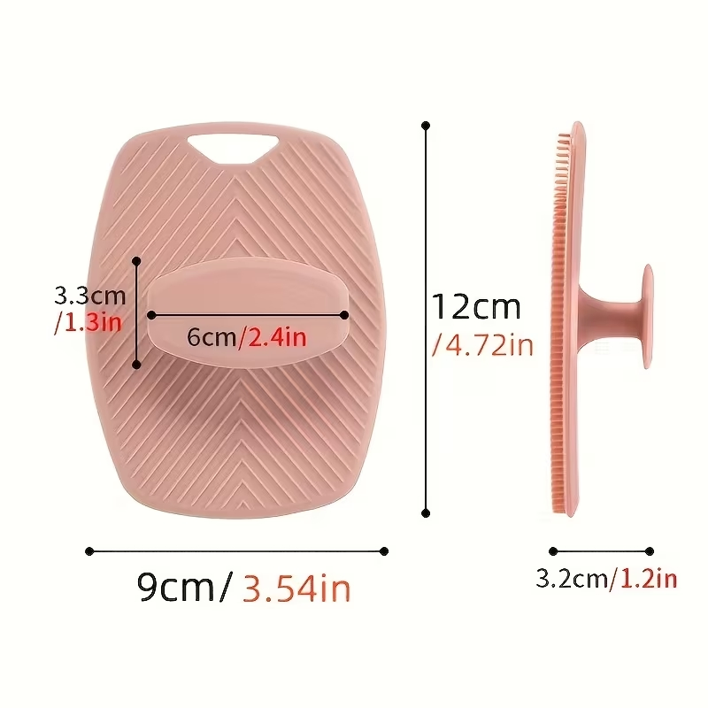 Silicone Bath Brush, Oval Hair Wash Brush