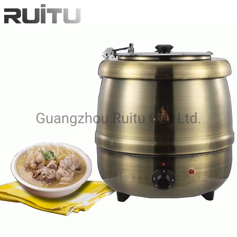 Banquet Restaurant Hotel Equipment Insulated Stainless Steel Table Top Electric Hot Pot Soup Heating Catering Buffet Food Warmer Kitchen Buffet Soup Stove
