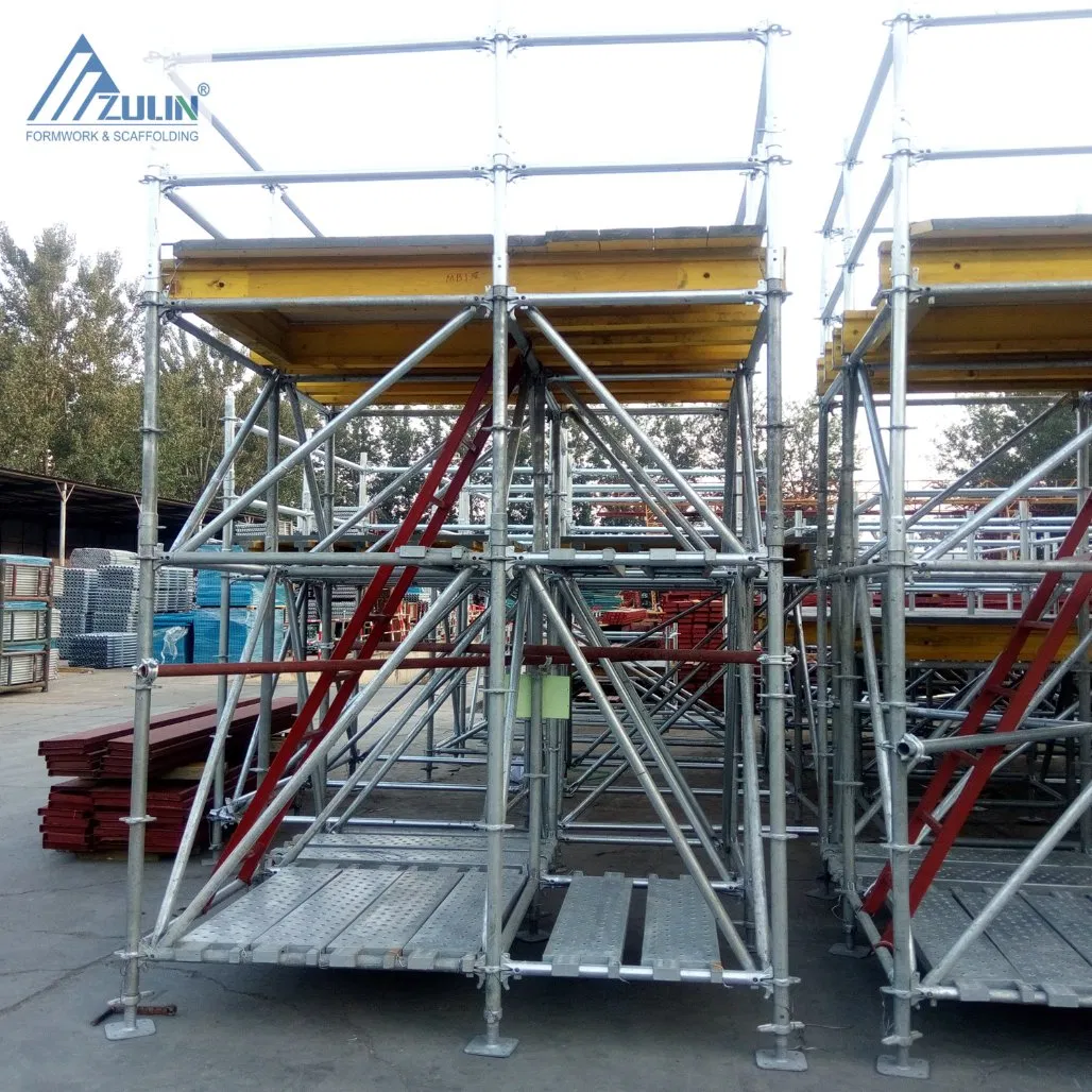 Hot DIP Galvanized/Electro Galvanized Building Material Ringlock Layher Price Gerust Scaffolding System Manufacture