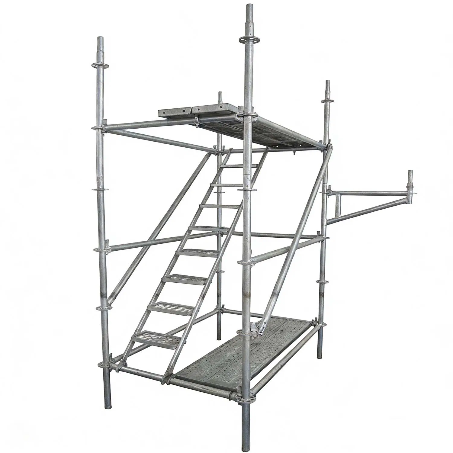 HDG Q235 Modular Ringlock Frame Scaffold Parts and Scaffolding for Building Construction