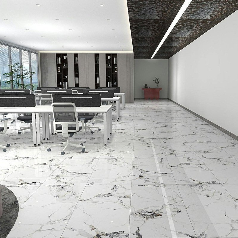 Керамическая плитка 750x1500 мм глянцевая белая