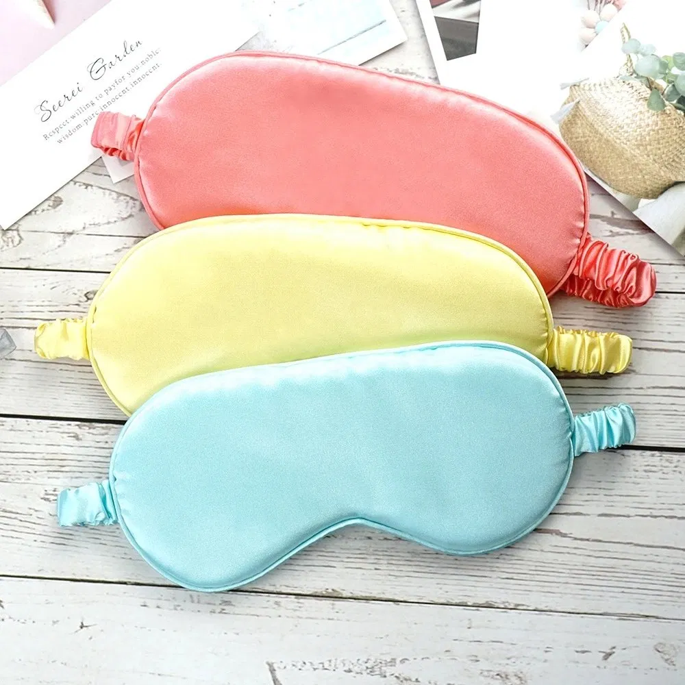 Sleep Eyeshade Pure-Colour with Loose Band Silk Eye Patch