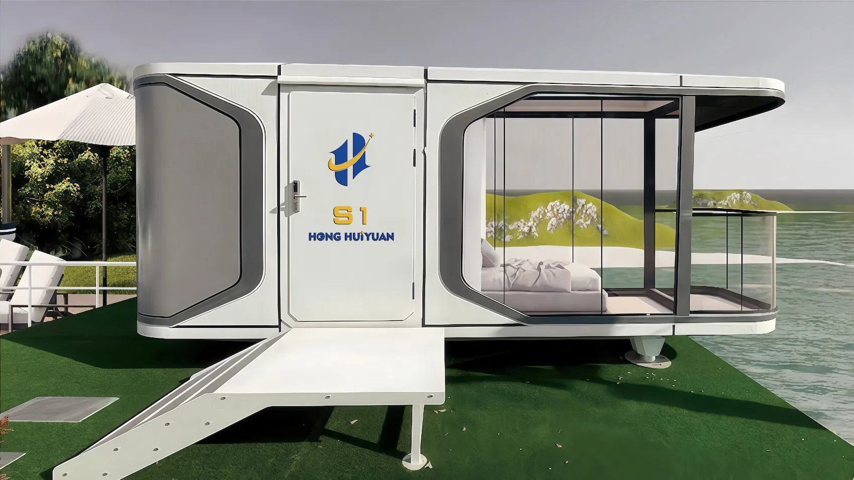 Durable PVC Material Capsule House for Disaster Relief Housing Meets Efficient Comfortable