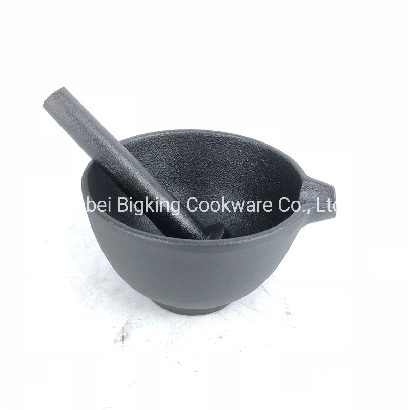 Amazon Hot Sale Heavy Duty Cast Iron Mortar and Pestle / Spice Grinder / Molcajete