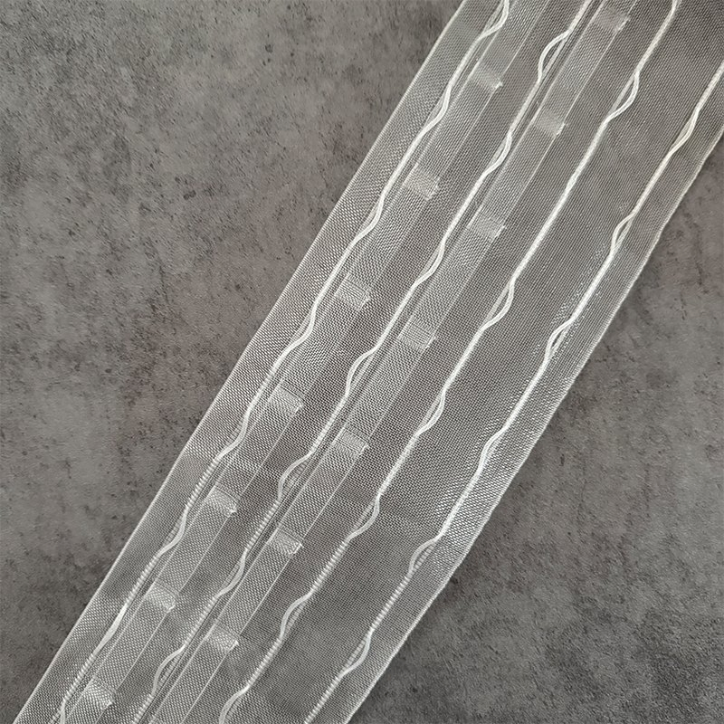 Manufacture High Quality Transparent Ripple Fold Curtain Tape