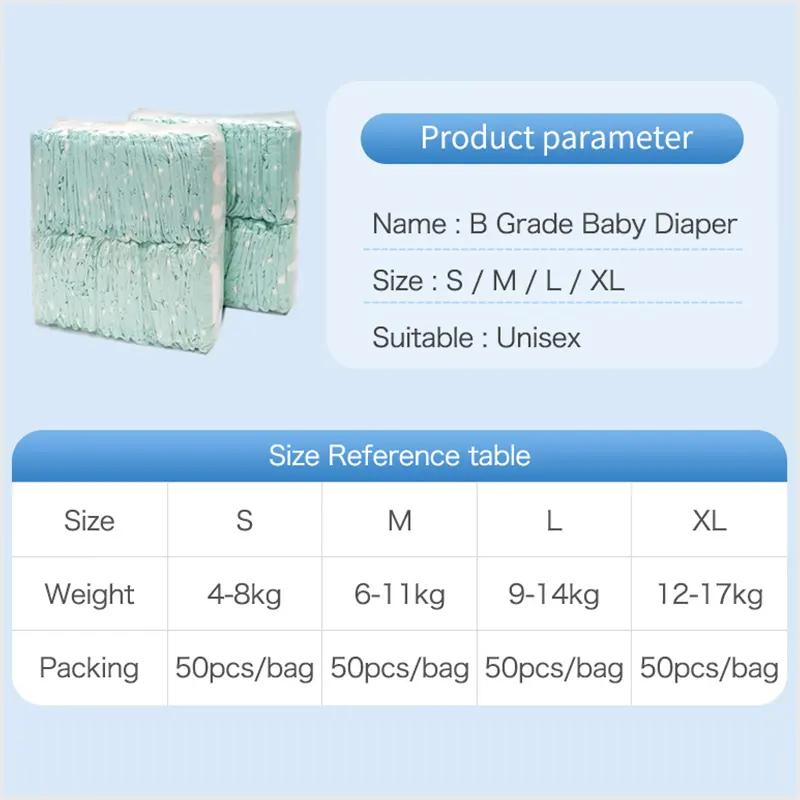 Premium Affordable B Grade Baby Diapers Sourced From China