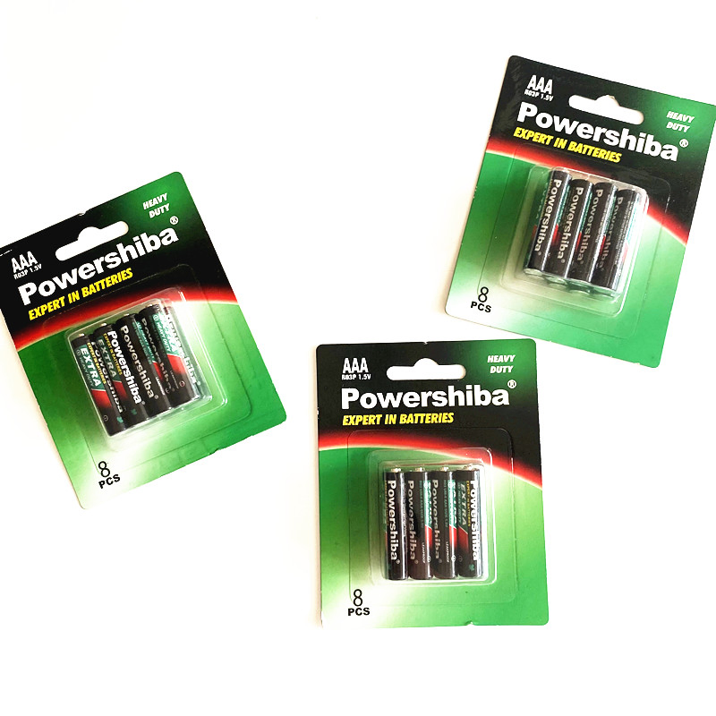 Best Selling Non Rechargeable 1.5V R03 Um-4 AAA Carbon Zinc Dry Battery